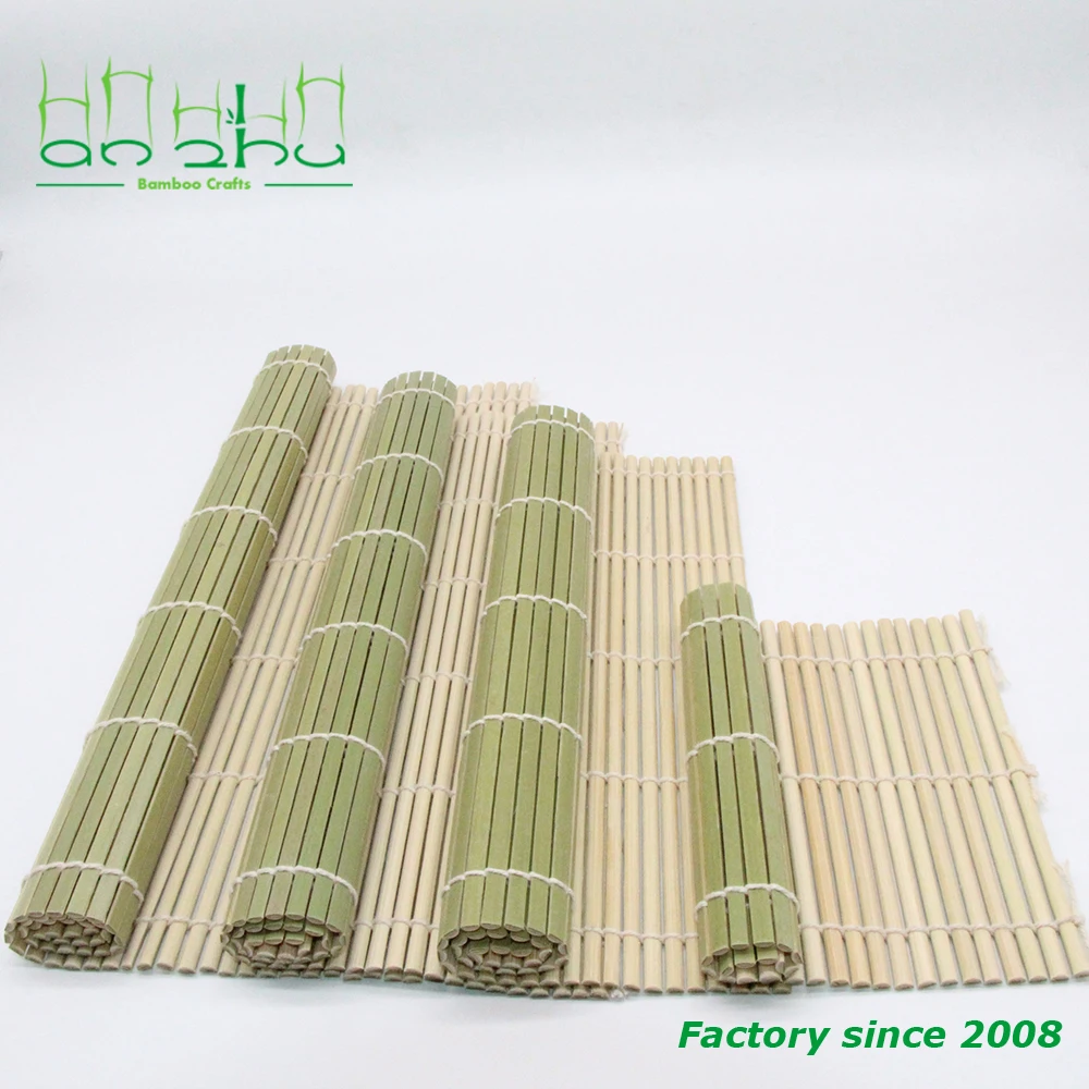 Factory supplied wholesale low price 24*24cm rolling bamboo mats for sushi