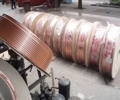 Air Conditioner Pair Coil Tube 1/4 5/8 Insulated Copper Pipe 20 meter