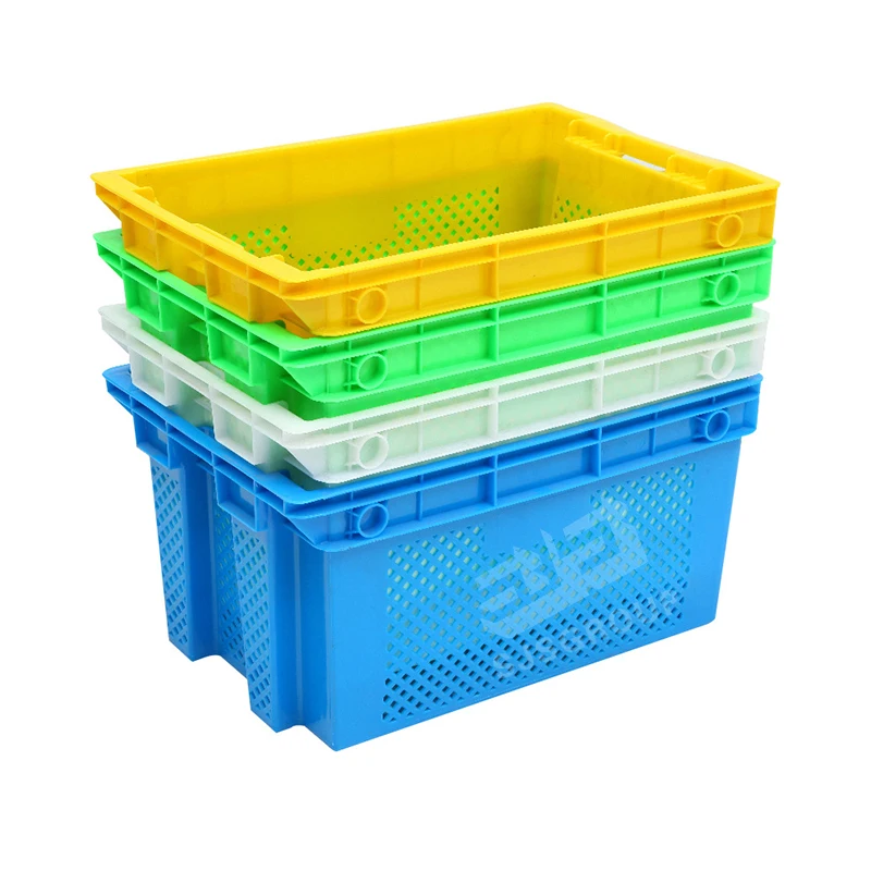 Good quality Manufacturer of various sizes stackable plastic basket for supermarket egg crates plastic plastic storage crates