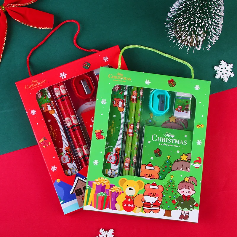 Christmas Custom School Notebook Kawaii Stationery Set For Kids