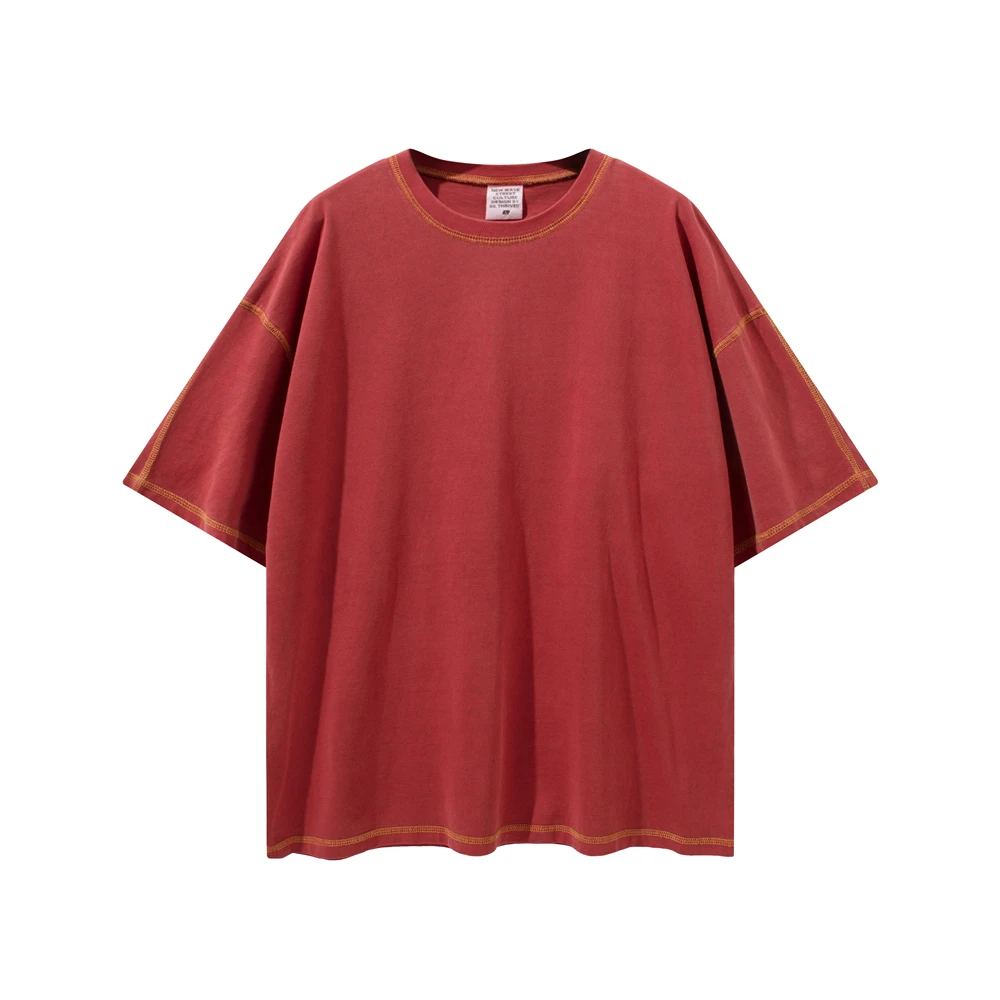 Wash T-shirt Hip Hop Relaxed Fit Raglan tshirt Streetwear 100% cotton men tshirt plus size vintage washed oversized t-shirts