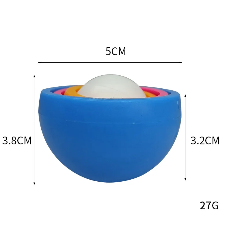 Newest Stress Relief 3D Infinite Flip Ball Plastic Fingertip Football Fidget Gyroscope Decompression Toys Sensory Spinner Cube