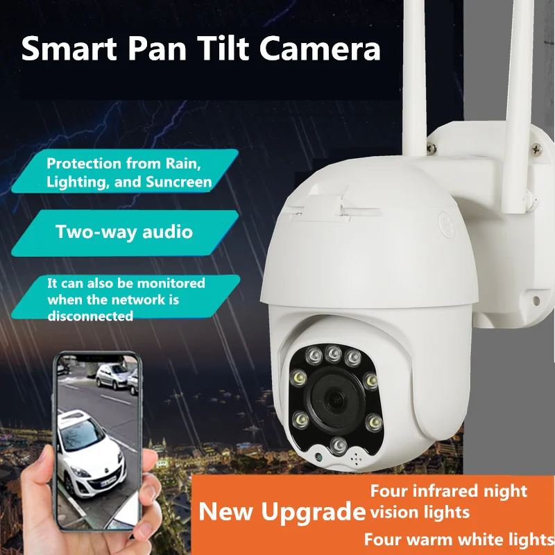  1080p Беспроводная onvif p2p наружная купольная камера ip wifi ptz видеонаблюдения