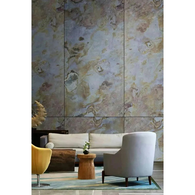 Natural Flex Thin Flexible Translucent Transparent Stone Veneer Sheet Tile Paper