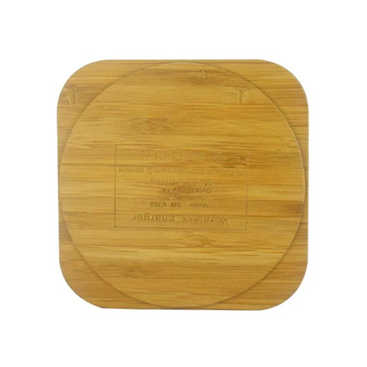 High Quality Wholesale Cheap Wood Mobile Phone Fast Charging 15w Wireless Charger Pad
