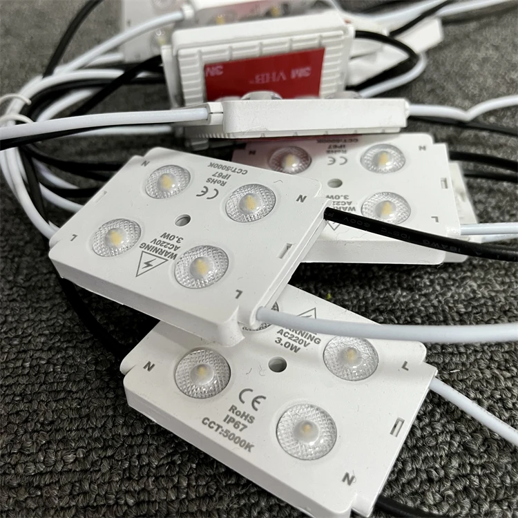 170 beam angle AC 110V 220V High Power 3w SMD 4LED IP67 Led Injection Module for outdoor decoration light box