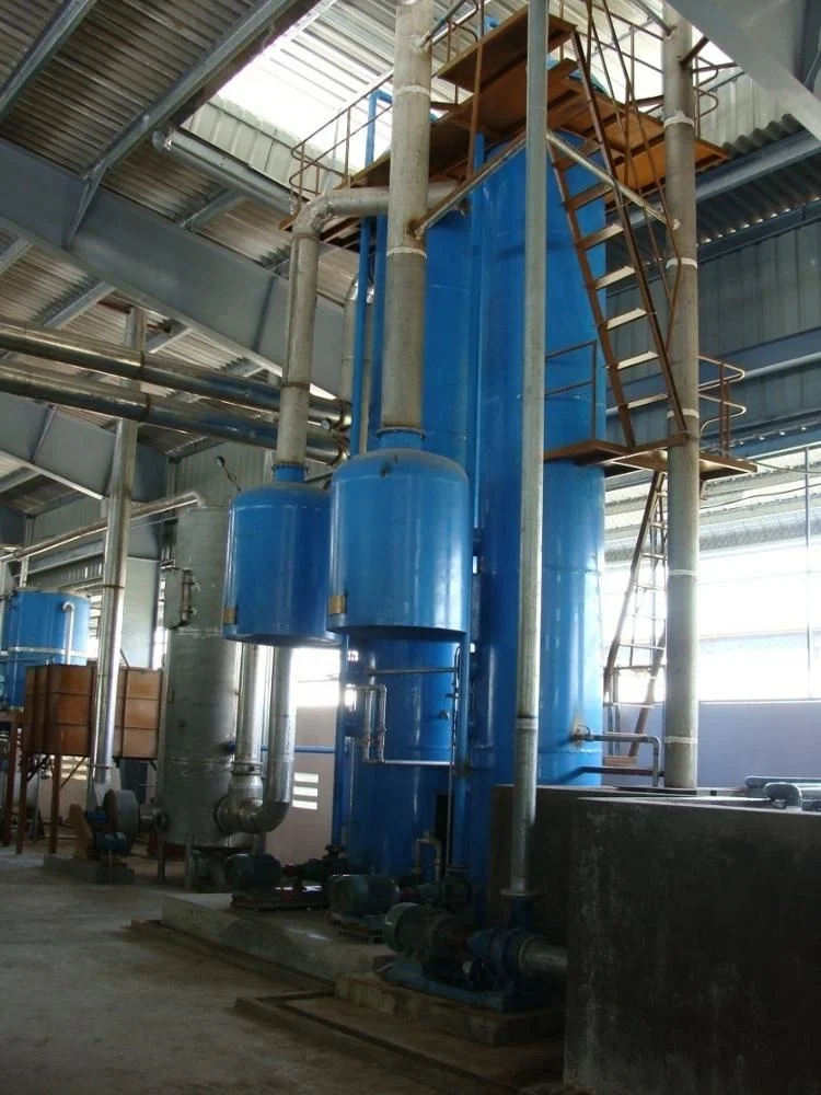three effect falling film evaporator/Three stage residual vapors evaporator for fish meal