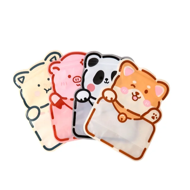 Custom Small  Shaped Zipper Die Cut Pouch Bag Resistant and Smell Proof Plastic Flower Candy Child for 3.5 G Food Snack