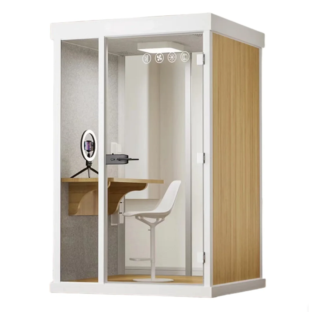 Versatile modern style customized design single person meeting room soundproof office pod