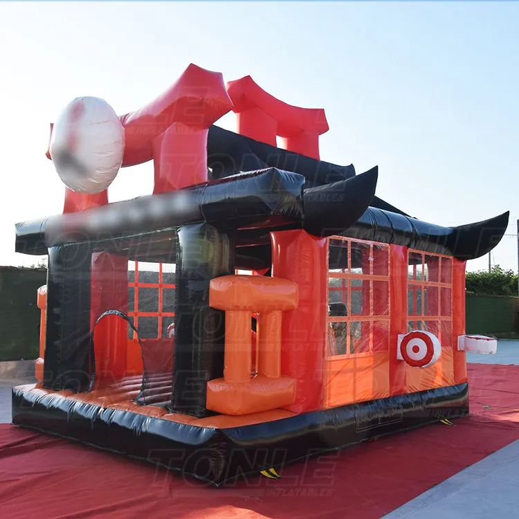 Martial art taekwondo karate junior Ninja Warrior inflatable Jumping castle/ bounce house/ inflatable bouncer for sale