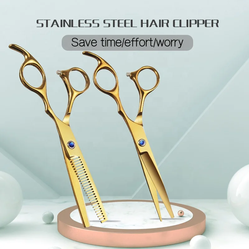 Factory Direct Sale Color Stainless Steel Professional Barber Hair Scissors Set