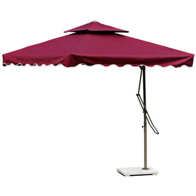 
Banana Hanging Big Outdoor Parasols Stand Cantilever Beach Garden Umbrella With Base 