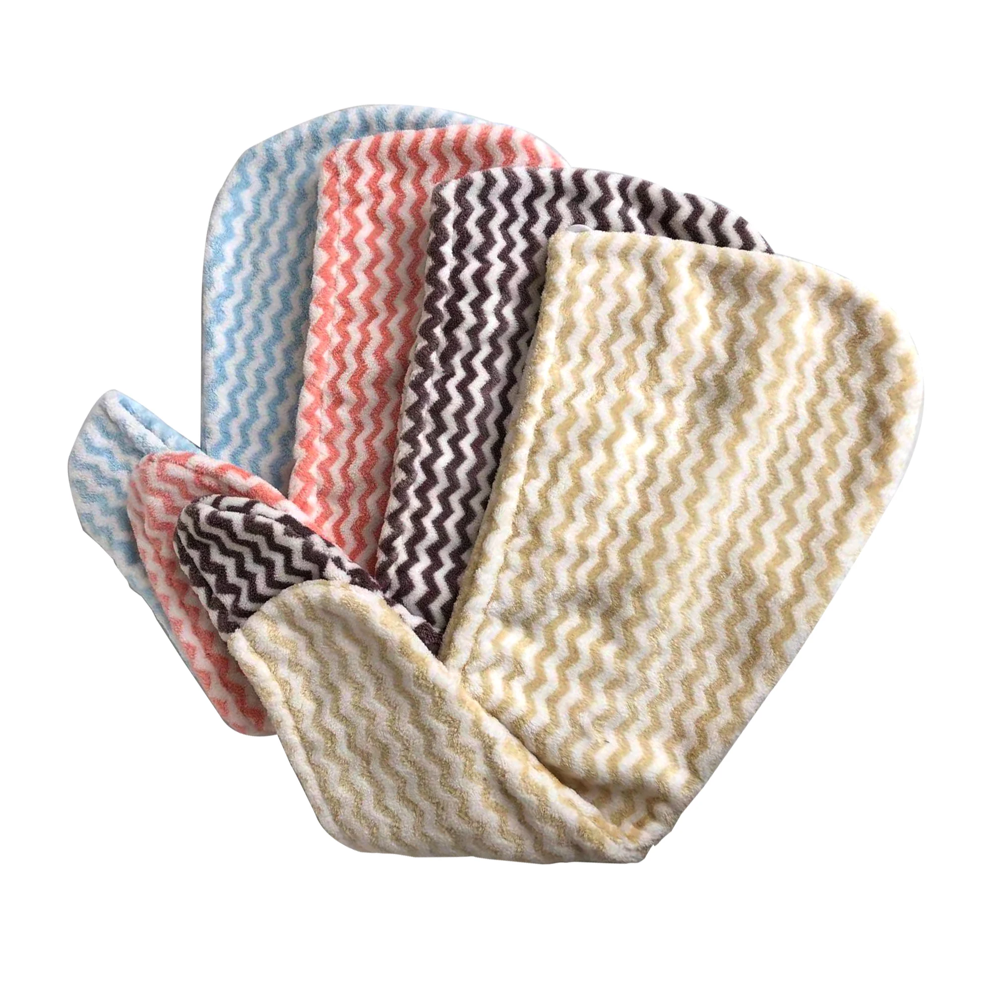 Super Absorbent Customized Logo Women Coral Fleece Dry Hair Turban