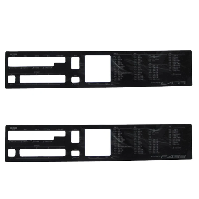 Yamaha Piano Nameplate Self Adhesive Overlay Flat Panel Customized Multi Color Top Overlays Push Button Graphic Panels 3M adhesi