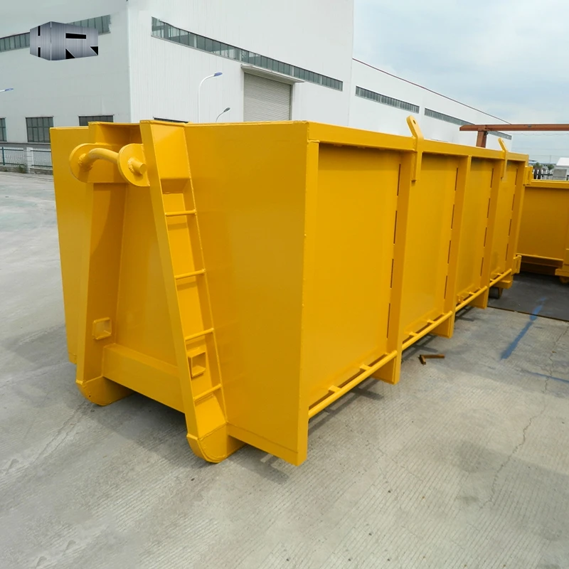 HOOK trailer waste recycling Customized RoRo bin hook lift container with cover