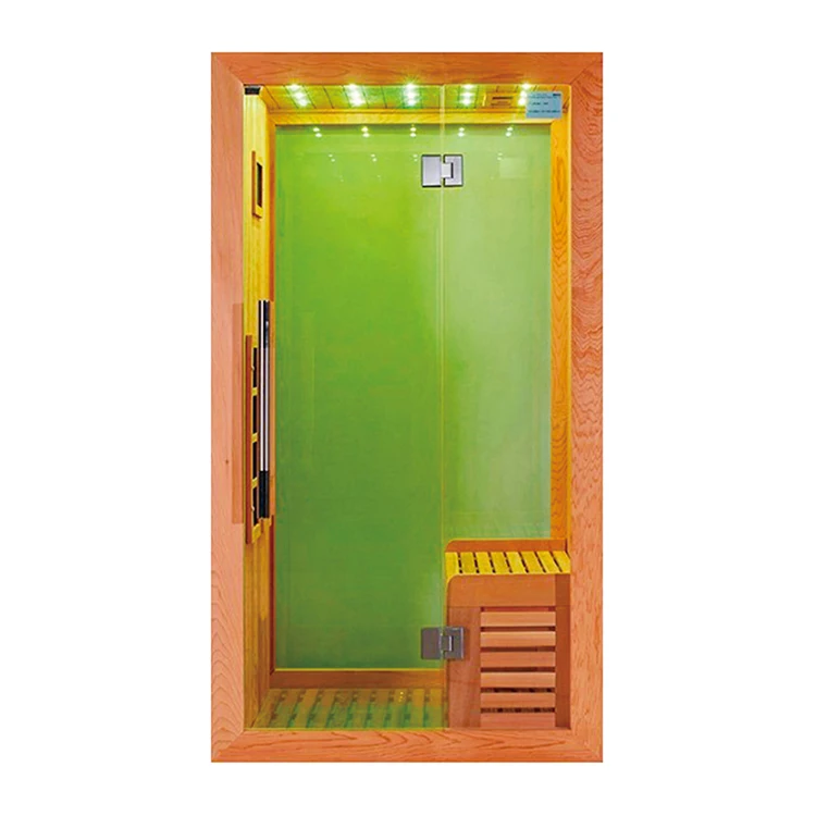 Hothouse New Design Sauna Far Infrared Saunas with Lights Infrared Sauna Room Indoor Modern Solid Wood 1-2 Person Monalisa