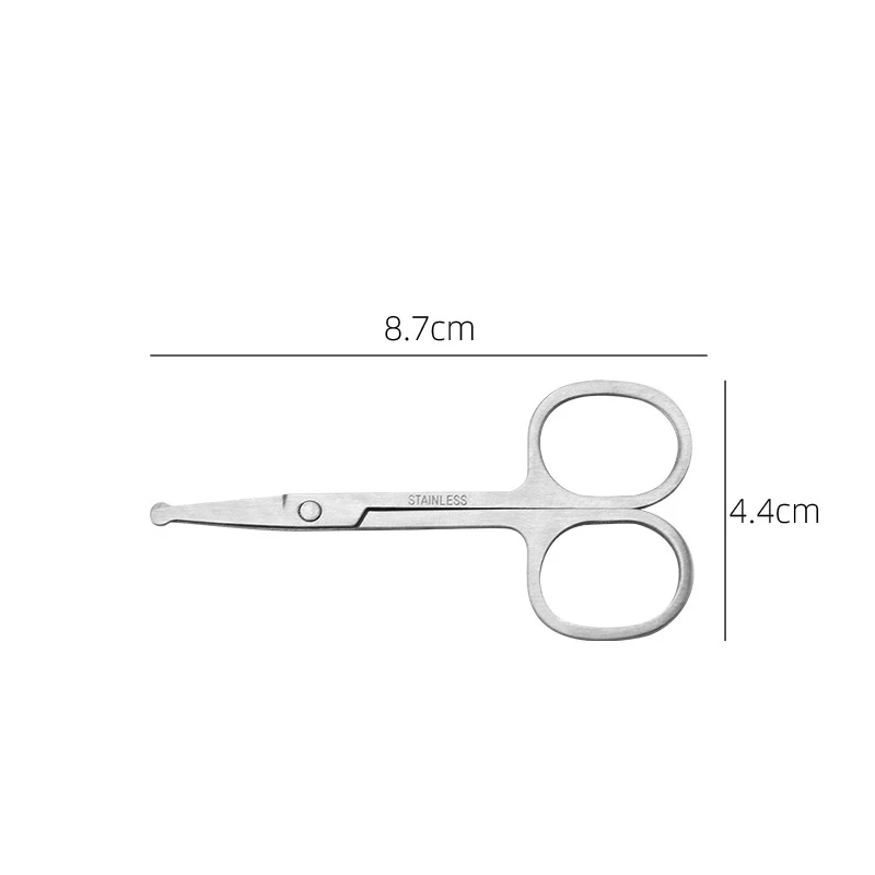 Профессиональный фильтр из нержавеющей стали, косметический блеск для губ, губной блеск с правой рукой ресниц Машинка для удаления волос ножницы