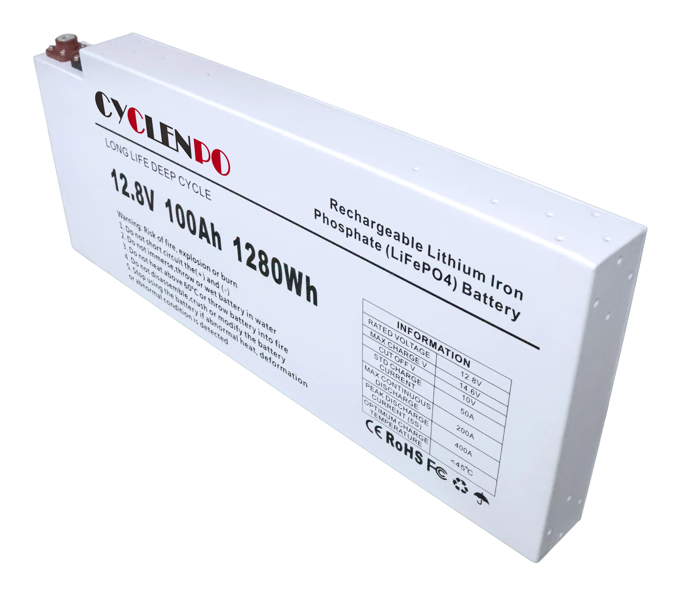 Lithium battery 12v deep cycle 100ah lithium ion battery for off road