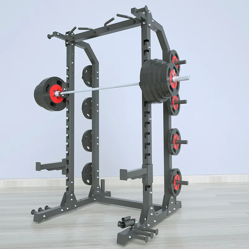 Weightlifting Commercial Gym Cage Equipment Half Squat Gimnasio Power Rack Lifting Deadlift Platform