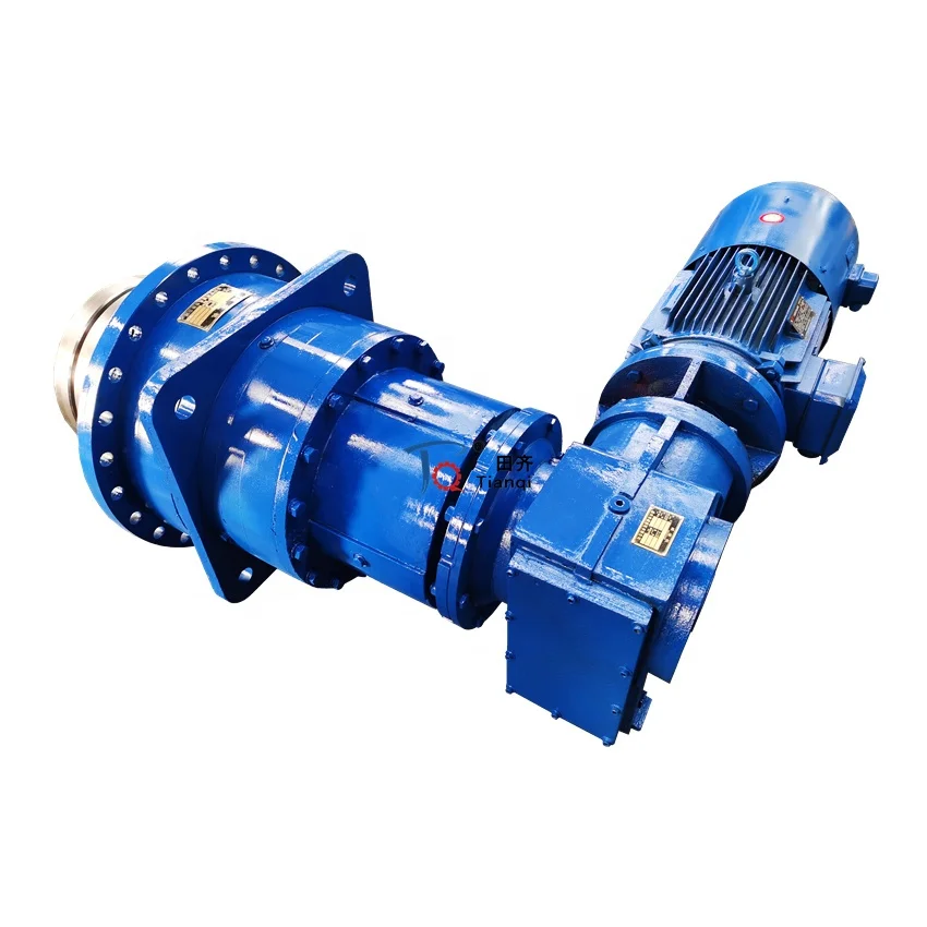 TIANQI Helical Bevel Cycloidal gear Planetary speed reducer hydraulic electric motor reductor gearbox