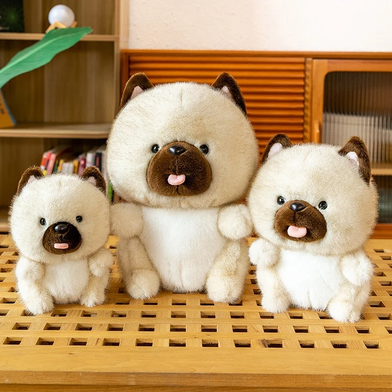 Cute Little Fat Dragon Stuffed Toy Comfortable Plush Dog Dinosaur Doll Super Soft Kids PP Cotton Washed Techniques Cross-Border