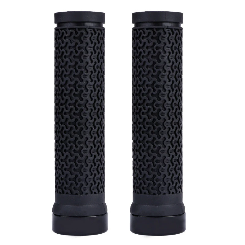New Design Non Slip Color Silicone Cover Mountain Bike Handlebar Grip Bicycle Single Side Locking Rubber Grip