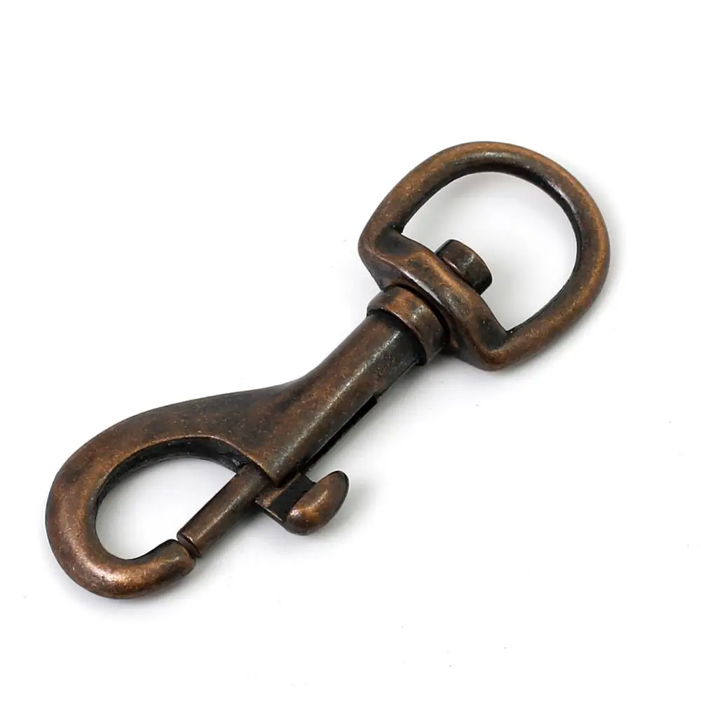 Multi-function Classical Metal Snap Hook for Dog Leash Belt Rose Gold Swivel Snap Hook for Bags High Quality Metal Carabiner