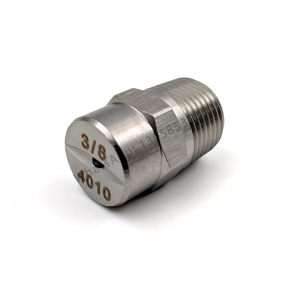 Industrial HU Hvv 1/4' 304 316 Stainless Steel Brass Flat Fan Spray Nozzle for Cleaning Washing