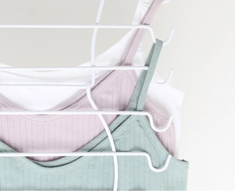 8 Tier Organizers Closet Organizers  in Body Shape Hanging Metal bra Hangers with Clips for Tank Tops and Camisoles Scarf