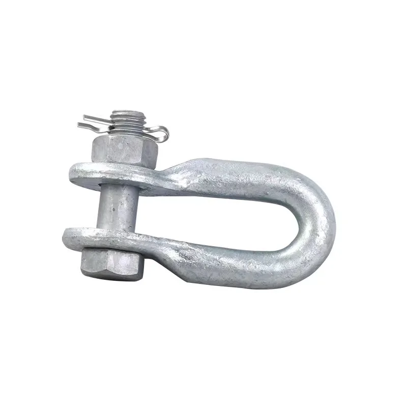 High Quality Hot Dip Galvanized Shackle Clevis Type U Anchor Shackle for Power Line Fittings/overhead Line Bow Shackles