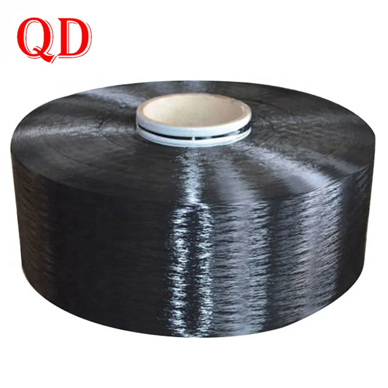 Переработанная полипропиленовая пряжа черная хорошая цена Прямая продажа с завода