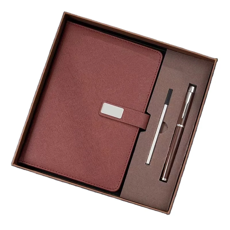 Luxurious Office Notebook Set Fashion Upscale Business Gift Notebook Business Pen Set Festival Creative Gift Box Office Meeting