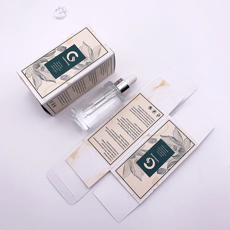 Wholesale Rigid Paper Perfume Packaging Cosmetic Box Custom Print Luxury Cardboard Cosmetic Perfume Box