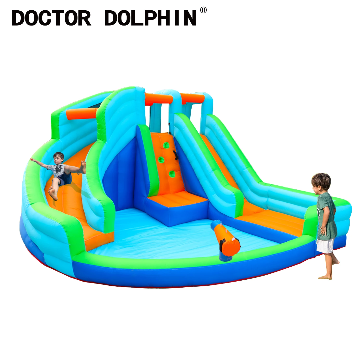 Doctor Dolphin Commercial Double Slide Water Inflatable Jumpers