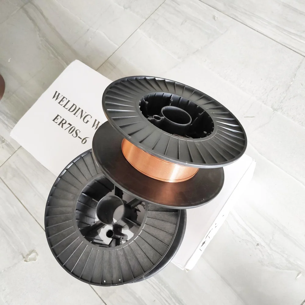Медный сплав MIG сплошная сварочная проволока Сварочная 0 8 мм 9 1 2 Co2 ER70S-6