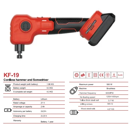 21V Brushless Cordless hammer and Screwdriver 2 in 1 Cordless Drill Impact Driver