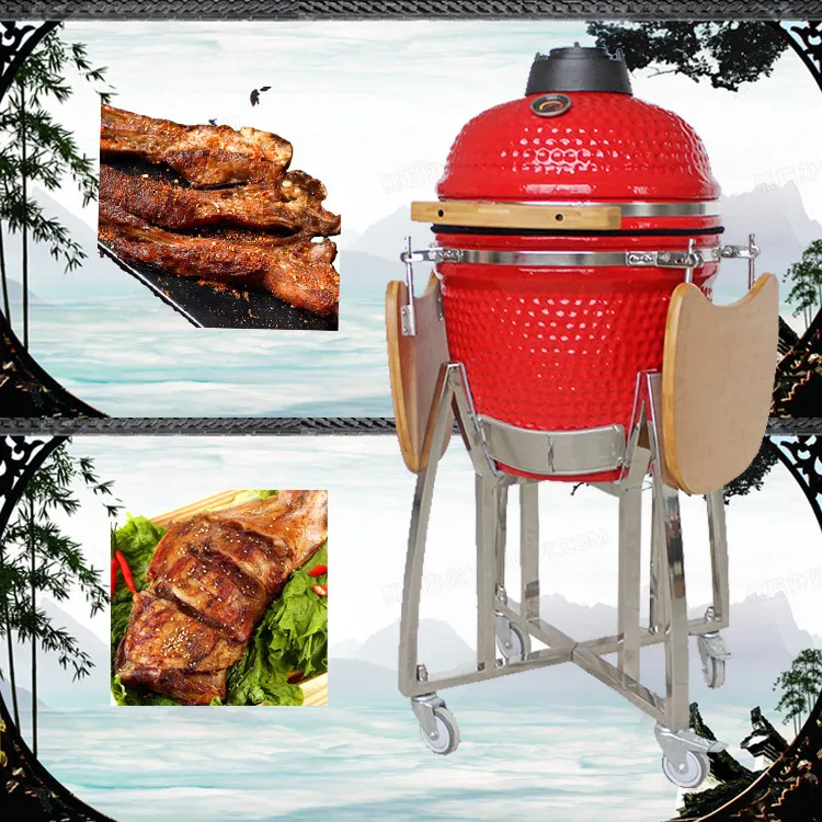 High Quality Kamado 23.5 inch Charcoal Kamado Grill Ceramic BBQ