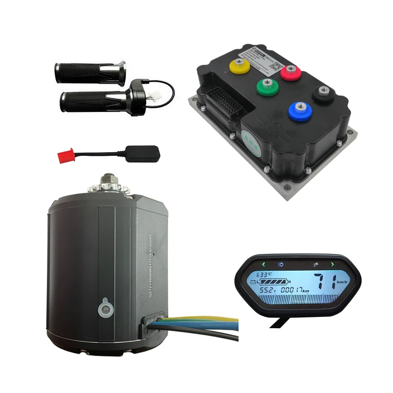 Water Cooled QS 138 90H 4000W 72V 110KPH Mid Drive Motor Conversion Kit for Electric Motorcycle