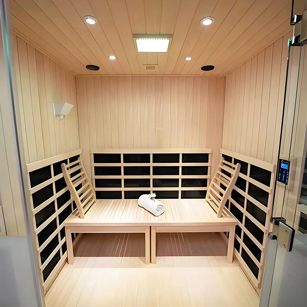 EnjoyTech Lower Price Comfortable Indoor Far Infrared Spin Spa Home Mini Sauna 1-4 Person Far Infrared Sauna