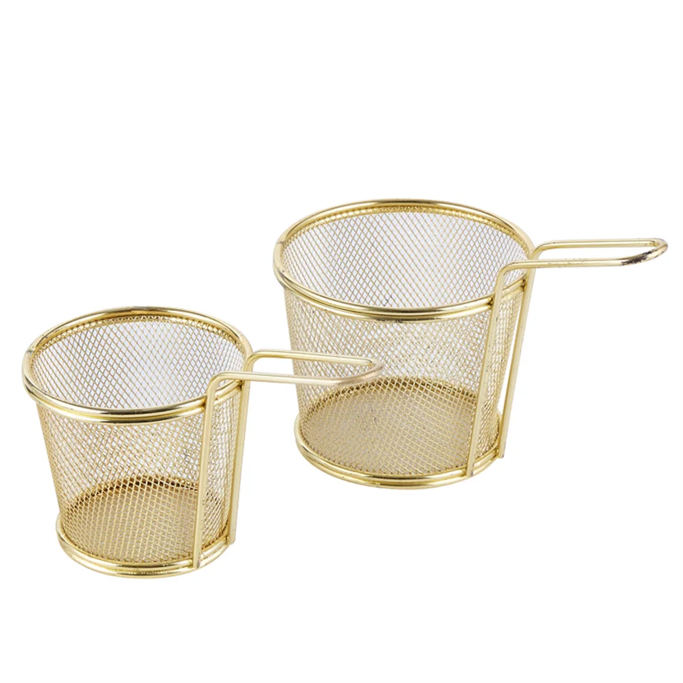 Multifunctional Kitchen Food Black Custom Deep Fryer Frying Basket For Long Fries