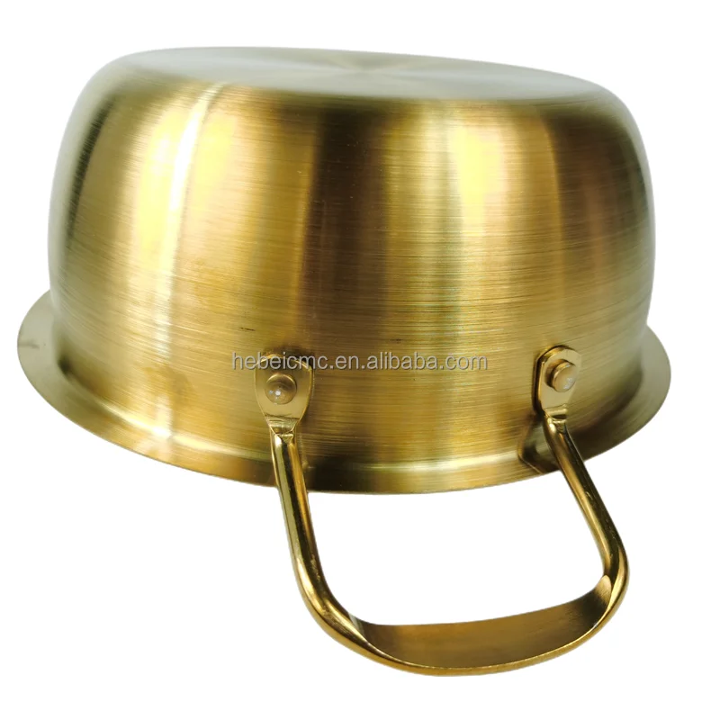 Wholesale Home And Outdoor Stainless Steel Small Stockpots Korean Noodle Ramen Pot With Lid