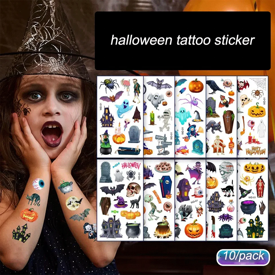henna tattoo stickers for girls boys mans woman halloween tattoo stickers water transfer temporary