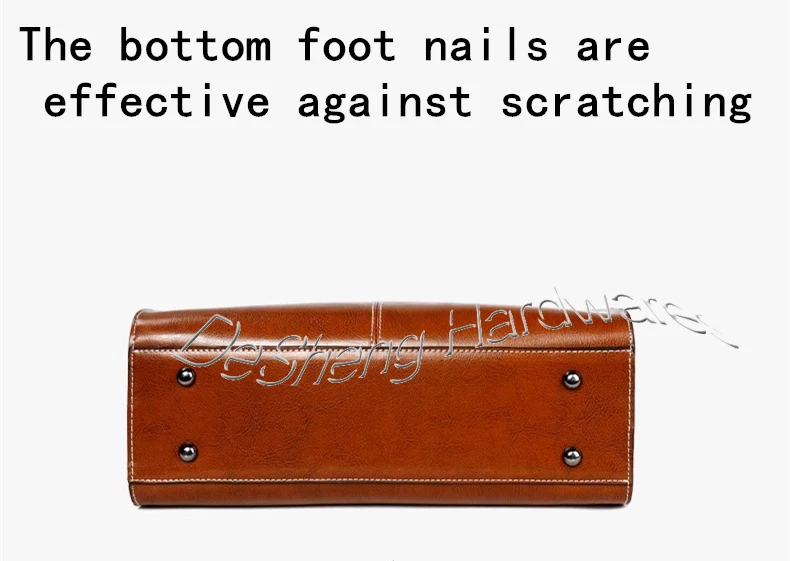 Metal polished rivets Luggage handbag Hardware accessories Decorative brass bottom 9mm foot rivets rotating screws