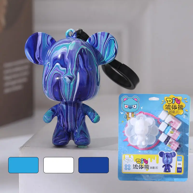 High Quality Fluid Bear White Embryo Pigment Set DIY Acrylic Paint Toys Handmade