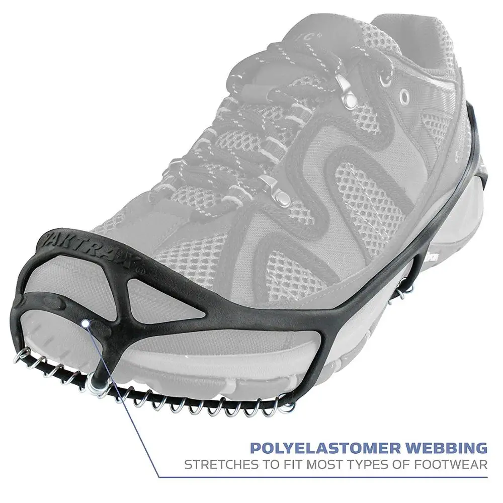 Outdoor Anti Slip Ice Snow Grips Crampons Women Men Ice Spikers Grippers Walk Traction Cleats Spikers Ice Traction Slip on Boots