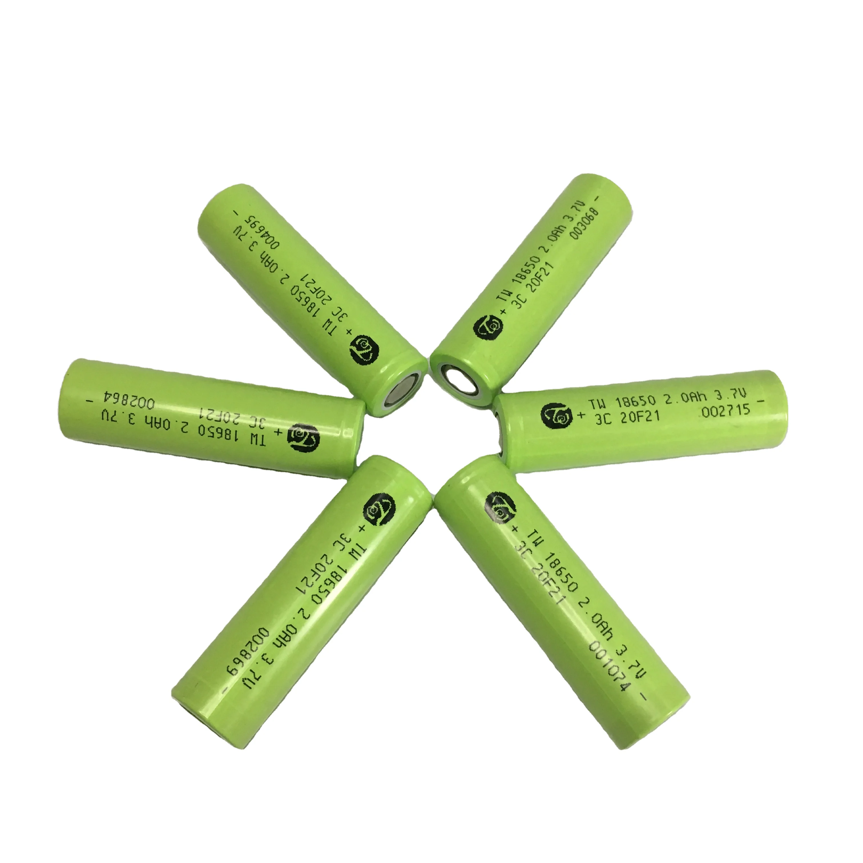 
BIS UN38.3 MSDS approved rechargeable 18650 lithium li ion battery 3.7V 2600mAh battery cell 