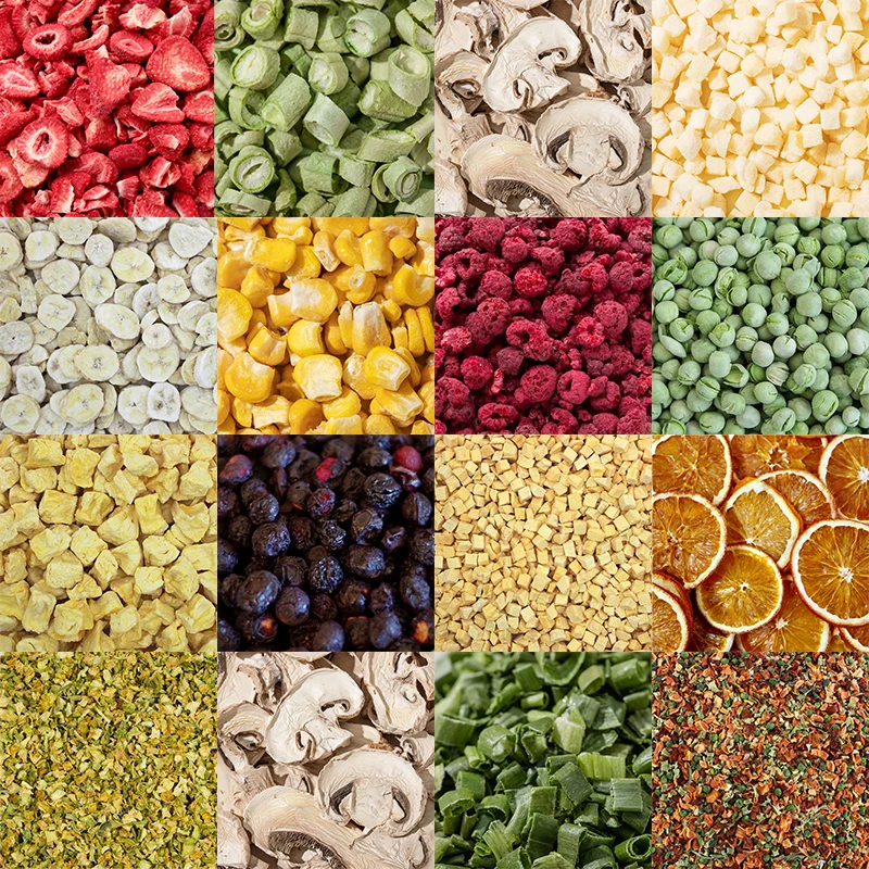 High Quality Dry Food Dragon Fruit Freeze Dried Pitaya Dices Freeze Dried Red Pitaya Cube