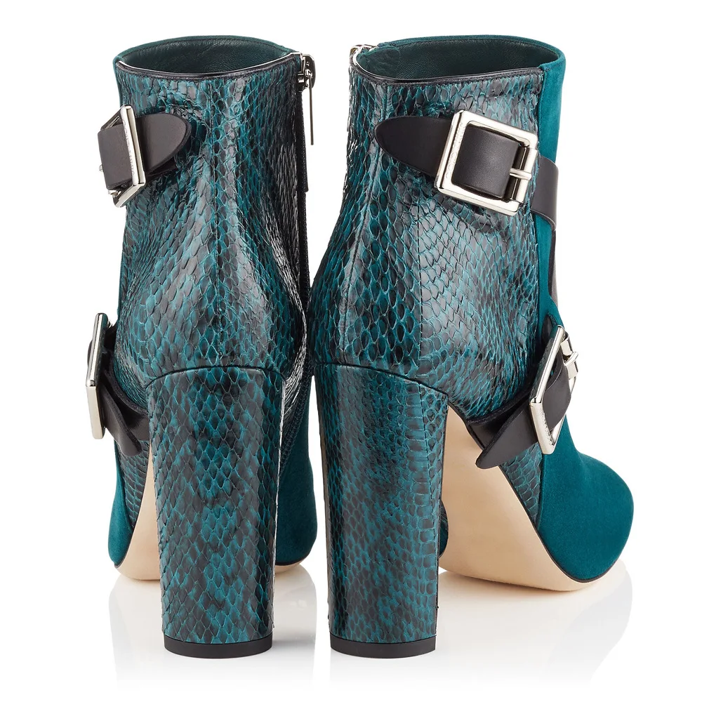 HMB173 2019 new fashion style new strength chunky high heel ankle suede upper women boots