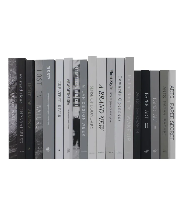 Model Room Decoration Real Book Simple Modern Flip Page Color Inner Page Sales Office Stopper Book Display Ornaments