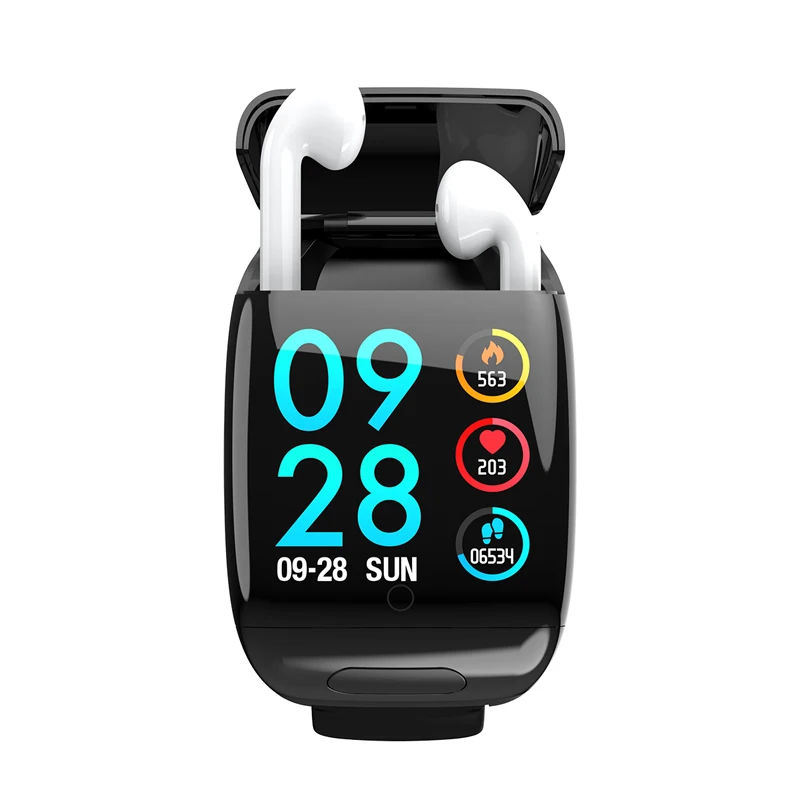  New Arrival 2 In 1 Smartwatch With Earbuds Blood Oxygen Heart Rate Pressure